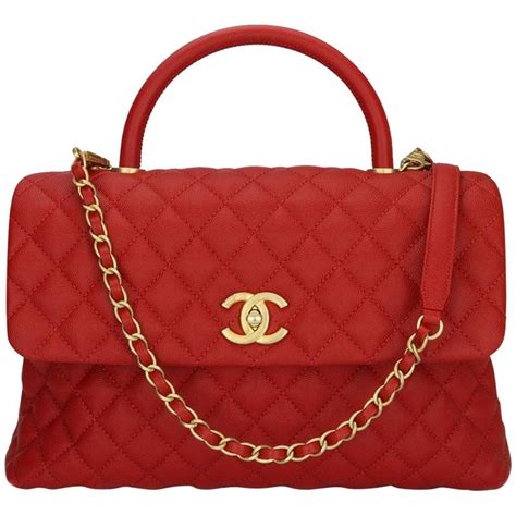 chanel red bag hold hardwsre